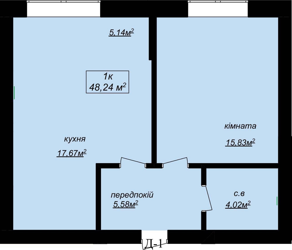 Квартира 48м2, кухня-студія, 3 поверх Чернівці - зображення 3
