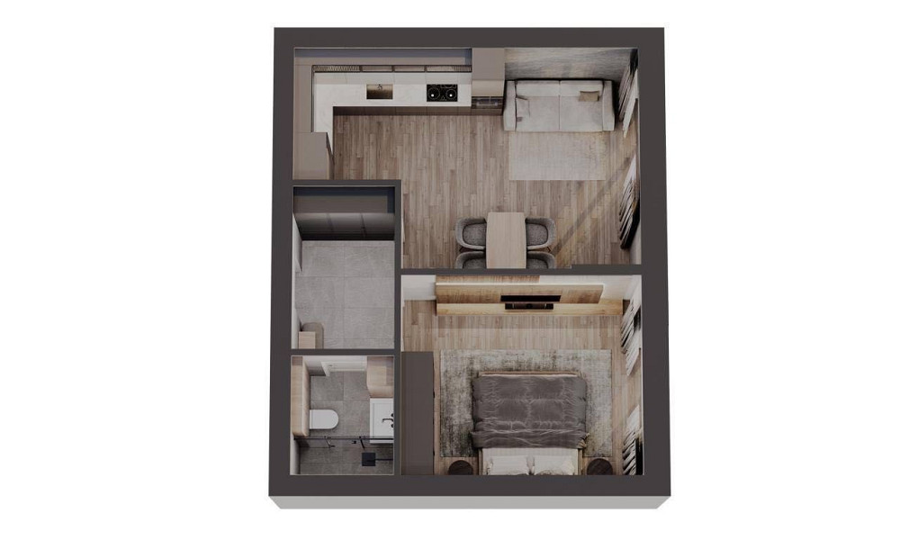 Квартира 48м2, кухня-студія, 3 поверх Чернівці - зображення 1