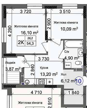 ‼️ продам 2 комнатную квартиру  (740 $ за метр) - Рассрочка Одеса