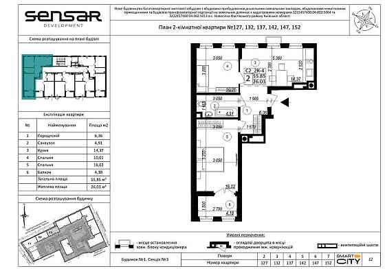 АКЦІЯ! На 1к, 2к та 3к квартири від забудовника! Великі Новосілки