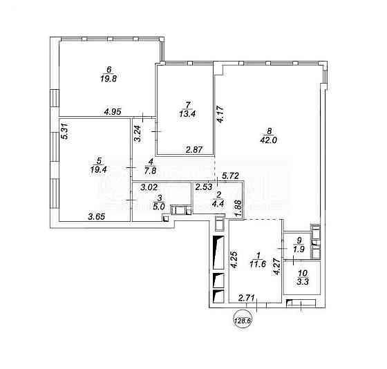 Продаж / Квартира / 128 м2 / ЖК TRIIINITY / Печерський район Київ