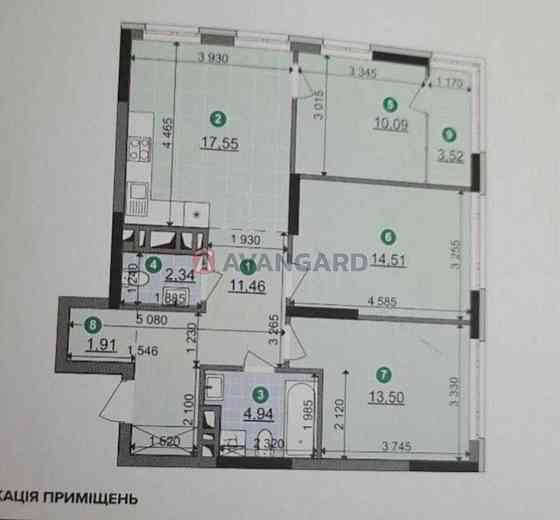 Видова 3 кімнатна квартира вулиця Віктора Некрасова ЖК Dibrova Park Київ