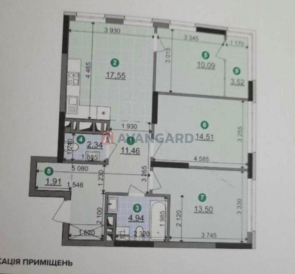 Видова 3 кімнатна квартира вулиця Віктора Некрасова ЖК Dibrova Park Київ - зображення 6