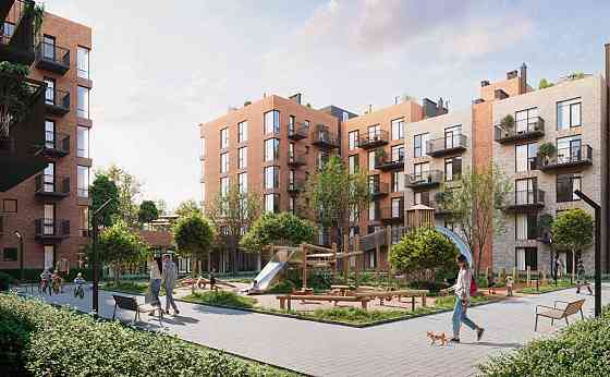 1к квартира 39 м.кв. з просторим патіо в малоповерховому ЖК Івано-Франківськ