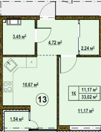 Без%Продаж Однокімнатної квартири з балконом від забудовника! Підгірці