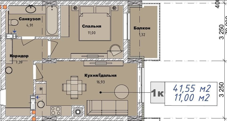 БЕЗ КОМІСІЇ.Продаж квартири 41м2, Art29. ЗДАЧА БУДИНКУ ЗА МІСЯЦЬ Horodok(Lvivska obl.) - photo 8