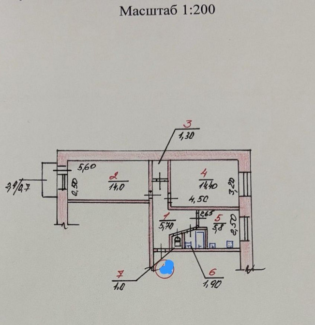 Продаётся 2 ком кв ЮТЗ Mykolaiv - photo 1