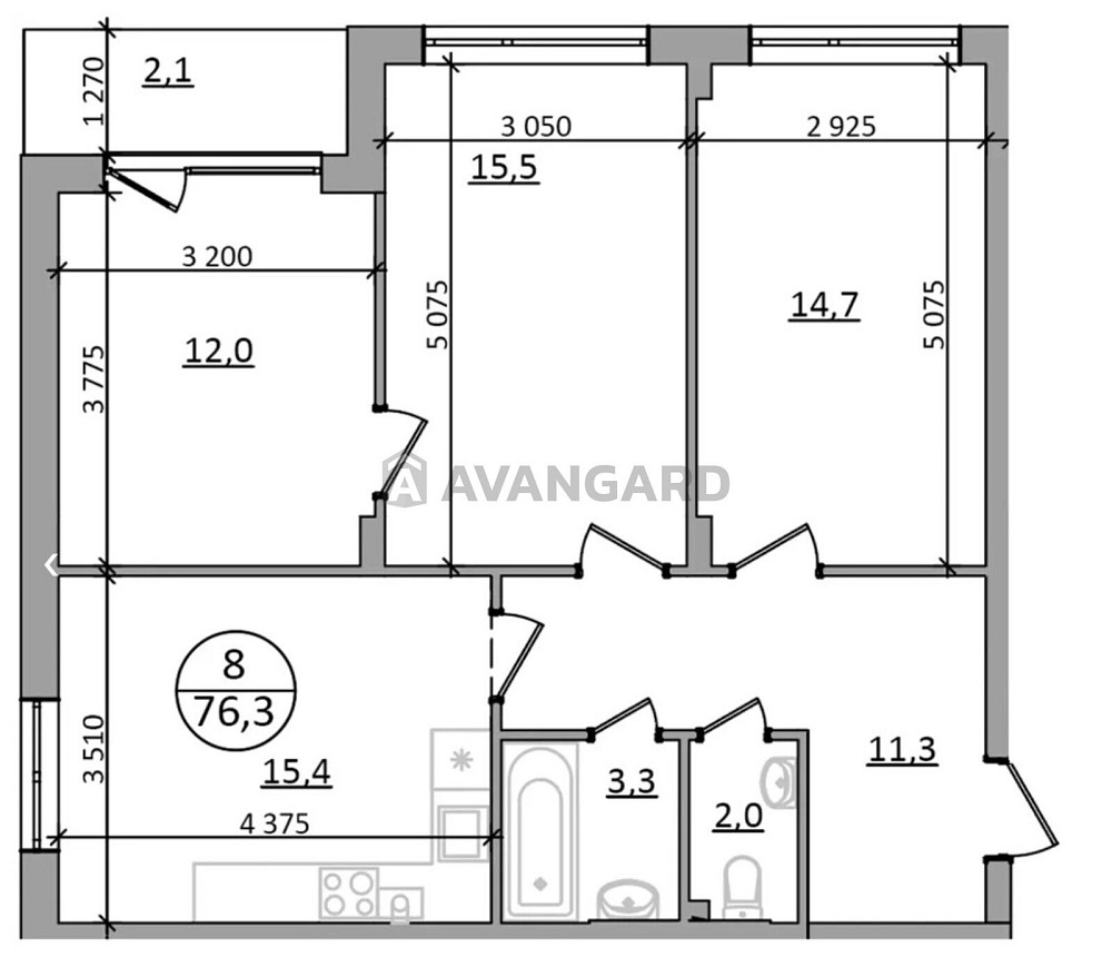 Продаж 3 кім 76 м2 Брюховичі Грінвуд 2 Briukhovychi - photo 4