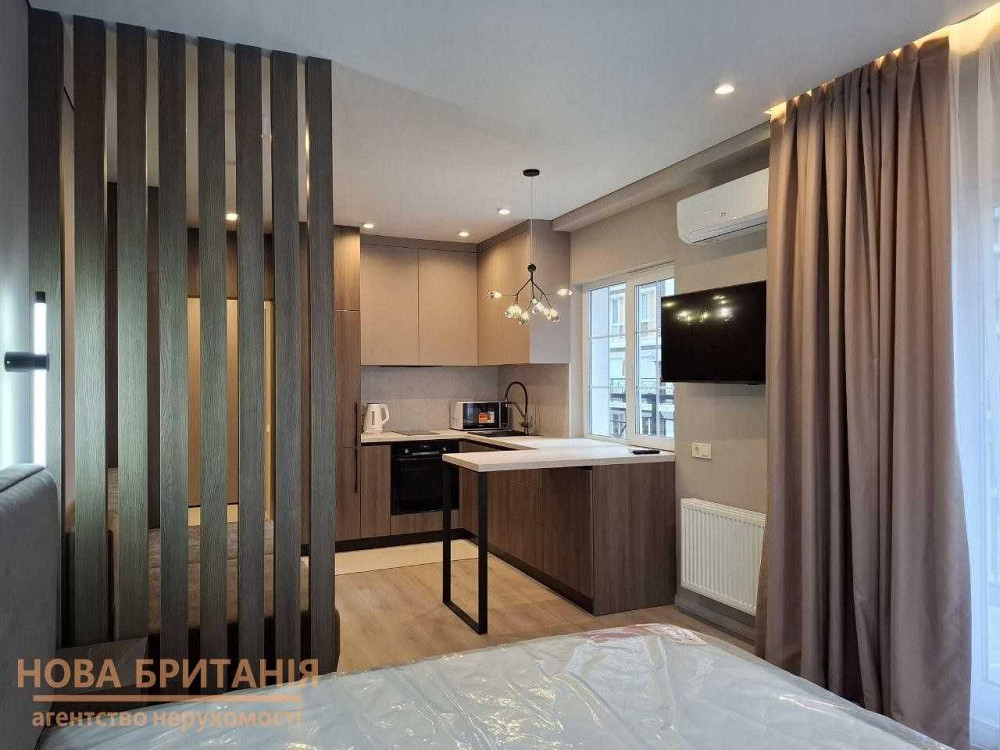 Оренда НОВОЇ квартири-студії з балконами 35м2 в ЖК Нова Англія Київ - зображення 1