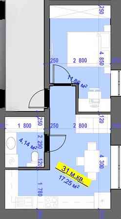 Однокімнатна квартира з індивідуальним опаленням на Каскаді Ивано-Франковск