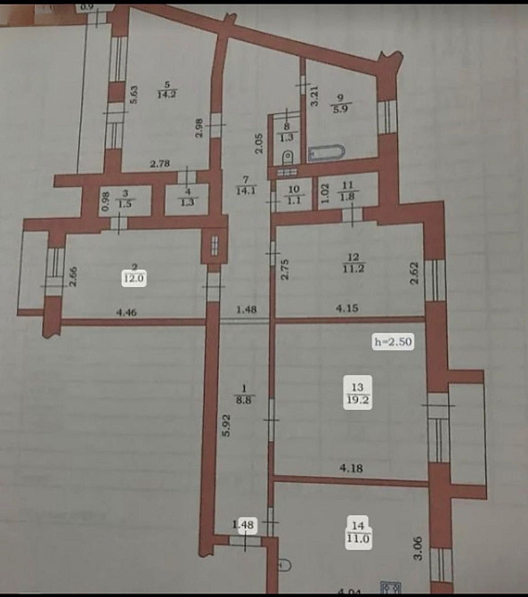 Просторная квартира с капитальным ремонтом. Михайловская площадь Одеса - зображення 7