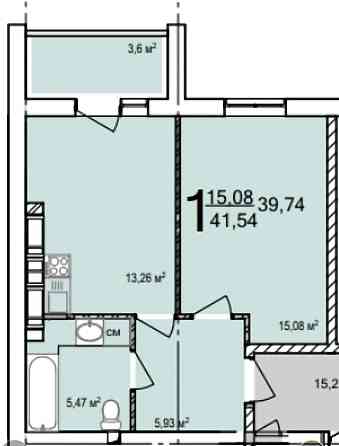 ЖК Птичка в продаже 1 ком квартира новострой  с документами . Харків