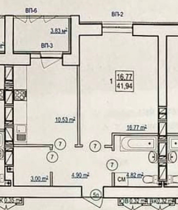Продам квартиру 42м2  в новострое ЖК Сказка Дом 16 Коммуникации Есть.L Харків - зображення 2