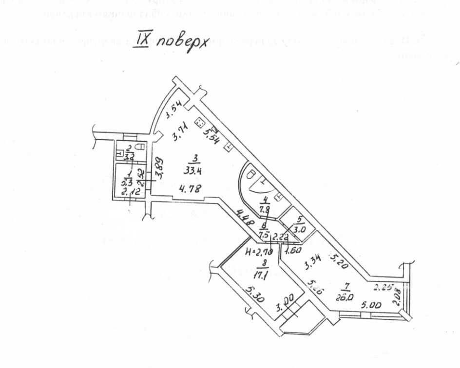 Квартира с паркоместом рядом с Аркадией Посмитного газовое отопление Одеса - зображення 1