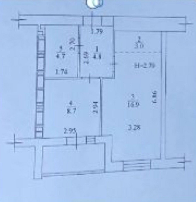 ЖК Мира-3 продам 1 к квартира с Документами  40м2  КОММУНИКАЦИИ.L Харків - зображення 2