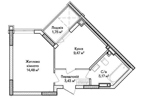 1к квартира з газом. Новий ЖК, без комісії Іrpin