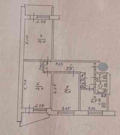 У продажу 3 кімнатна квартира, Салтівка 531 м/р, за подарунковою ціною Харків