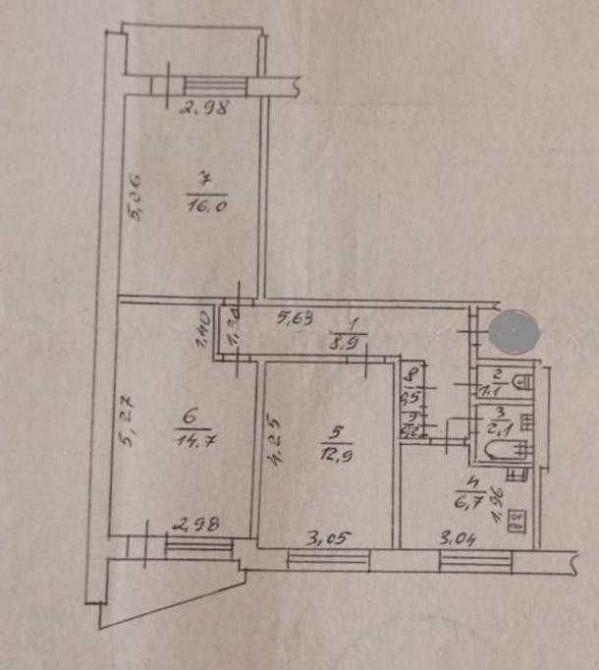 У продажу 3 кімнатна квартира, Салтівка 531 м/р, за подарунковою ціною Харків - зображення 5