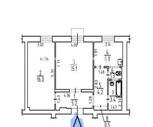 ИНВЕСТИЦИЯ В ЗОЛОТОЙ ФОНД ОДЕССЫ: 2 комнатная Сталинка под ремонт! Одеса - зображення 6
