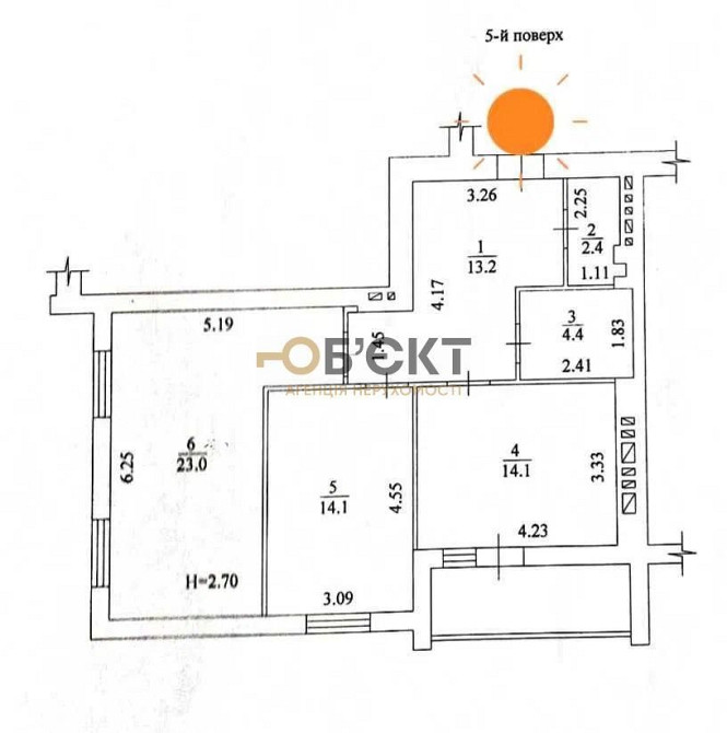 Продаж 2-кімнатної квартири, 74 м2, ЖК Мира-3, м.ХТЗ, Новобудова Харків - зображення 3