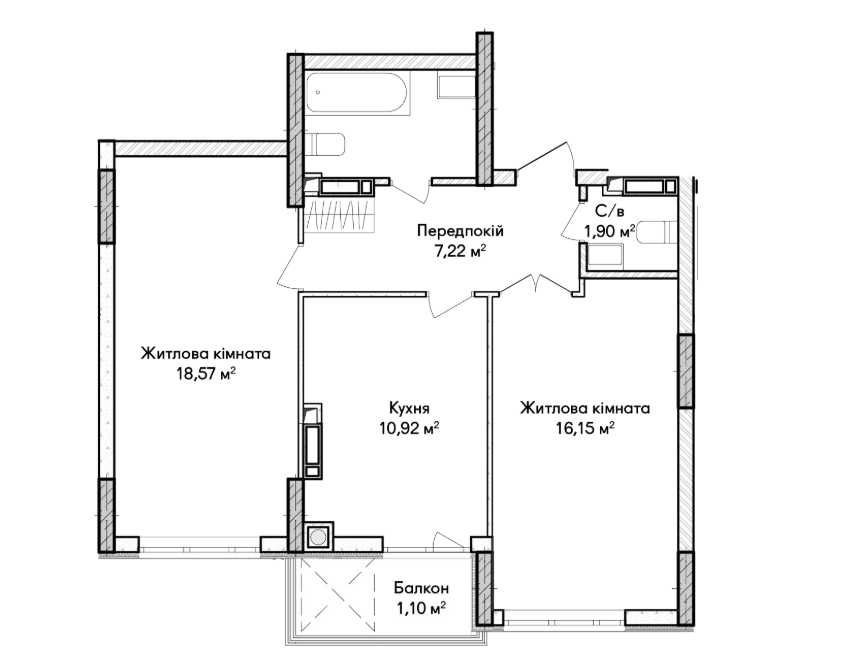 2к квартира під єОселя! ЖК біля набережної Іrpin - photo 7