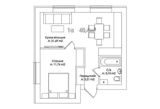 Готова 1к, кухня-студія, можна перепланувати в двушку. Відділ продажів Іrpin
