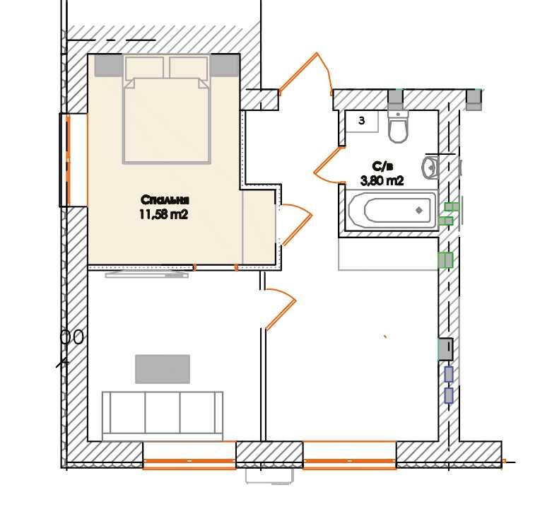 Готова 1к, кухня-студія, можна перепланувати в двушку. Відділ продажів Іrpin - photo 7