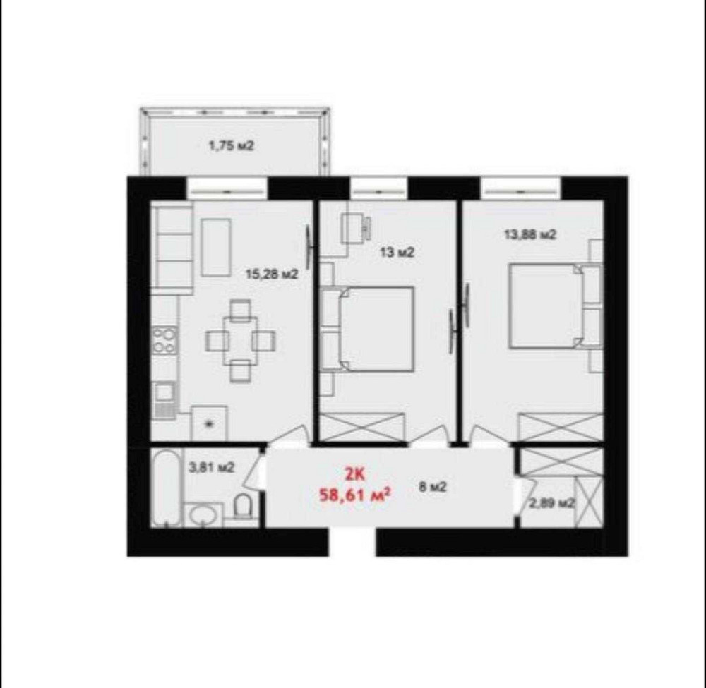 Продаж 2-кімнатної квартири поблизу центру міста Ивано-Франковск - изображение 8