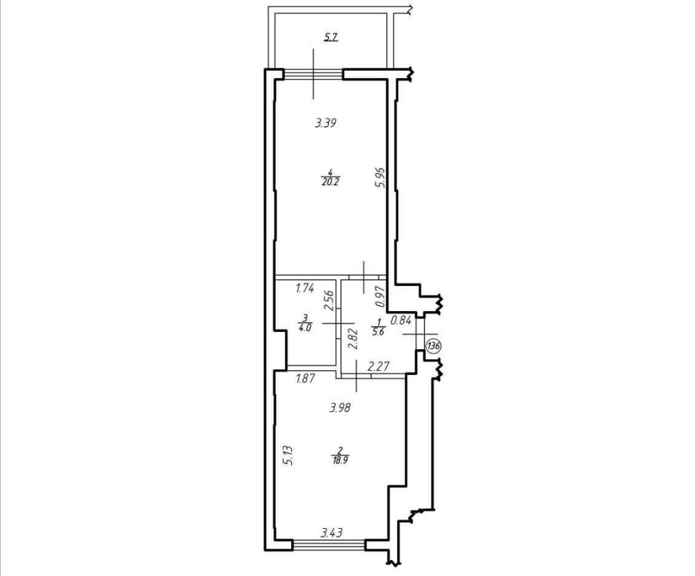 Однокімнатна квартира 54,4м² вул. Під Голоском, Ближній центр Львов - изображение 2