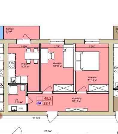 Двокімнатна квартира в новобудові Kremenets