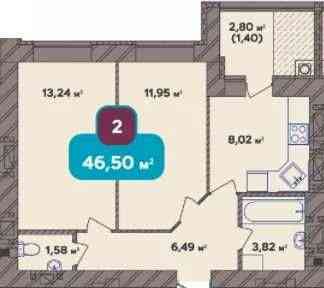Новорічна акція, 2к, середній поверх, зданий будинок,поруч пляжу,центр Хмельницький