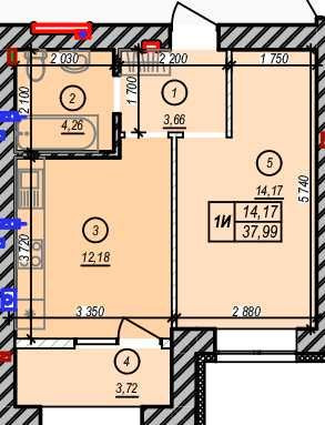 1-к квартира вид на набережну 37,97 м2 , сертифікат, забудовник без % Іrpin - photo 2