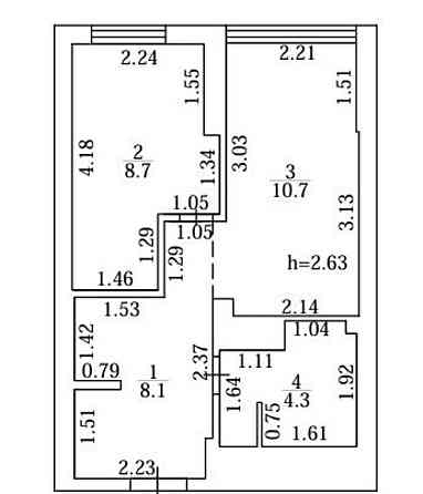 Гранд Бурже, НАЙДЕШЕВША 1 к з ремонтом , БЕЗ КОМІСІЇ для покупця Іrpin