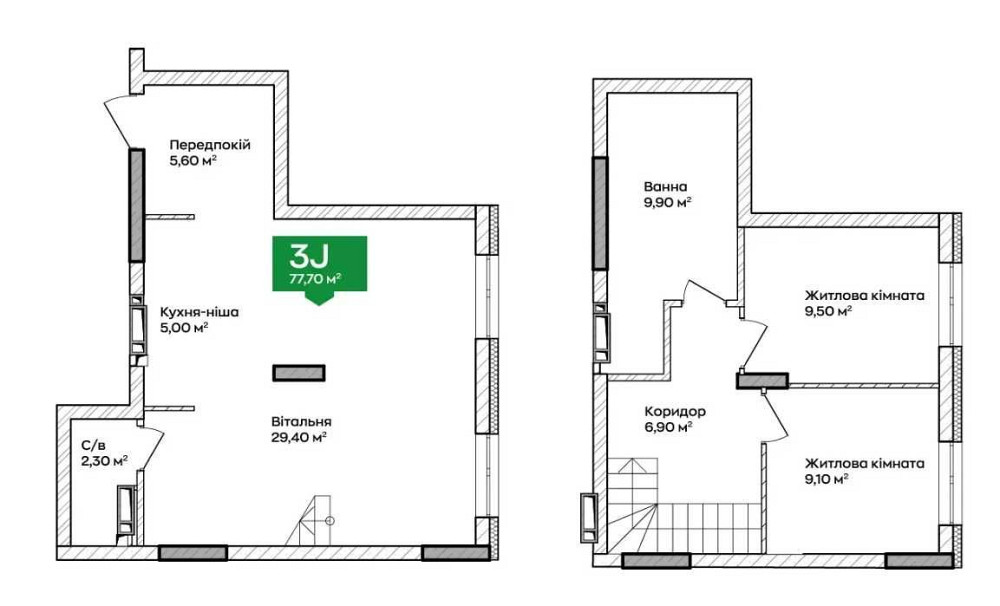 3-кімнатна квартира в акцію з відтермінуванням платежу! Фіксація ціни Іrpin - photo 7