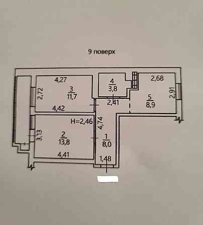Уютная 2-комнатная в кирпичном доме на Черемушках Odesa