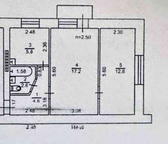 Стандартная 2 комн-44 метра. Центр. Хрущевка. Запорожская-Прохоровская Odesa