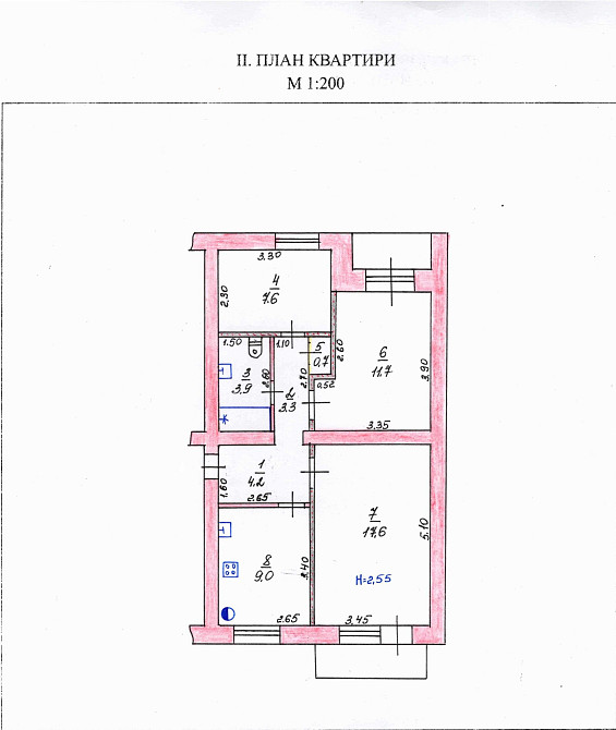 Шикарна 3к квартира з автономкою та меблями 60 м.кв. Ізюм район Ц.Ринк Іzium - photo 1