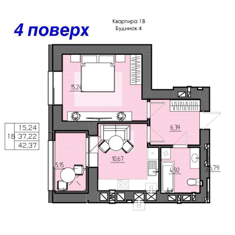 1 кім квартира в ЖК Perfect City р-н Чайка Rivne - photo 8