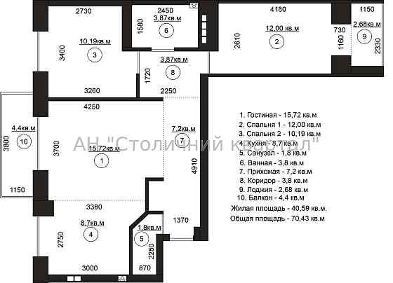 Пріорка Трикімнатна Макіївська 7 Kyiv