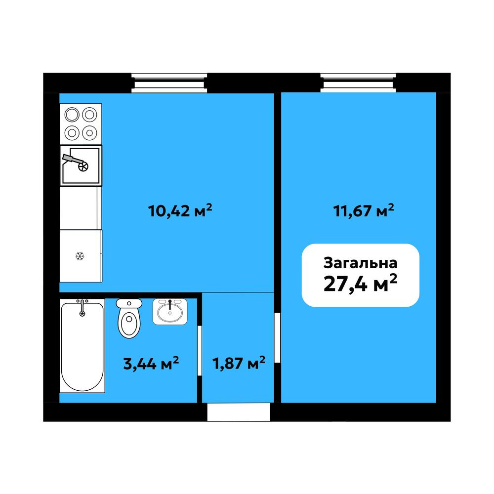 Софіївська Борщагівка Квартира з Газом та Документами від Забудовника Sofiivska Borshchahivka - photo 1