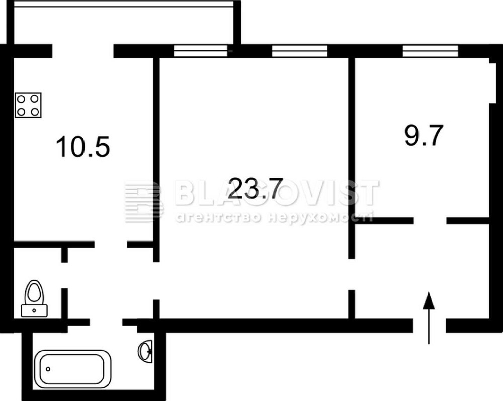 Центр Продаж 2-кім-ної квартири Михайлівська, 16б Майдан Незалежності Kyiv - photo 2