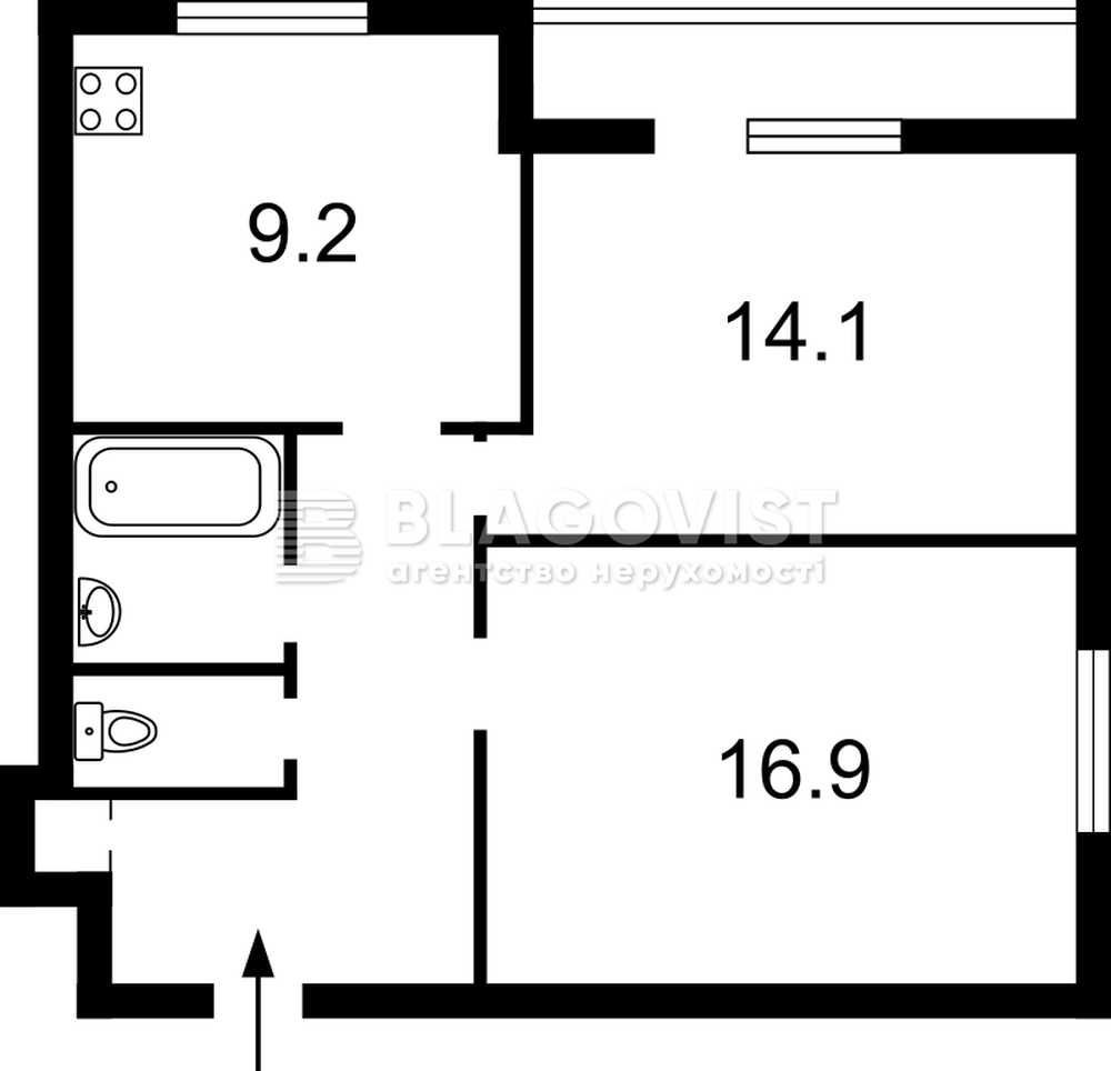 2-кімн.,Печерськ Князів Острозьких Метро Арсенальна-5 хв Парк Kyiv - photo 6