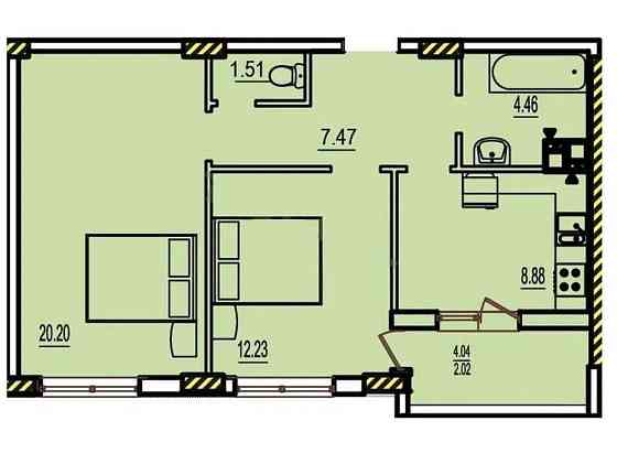 Двокімнатна квартира 57 м2 Ціна краще не буває Lymanka