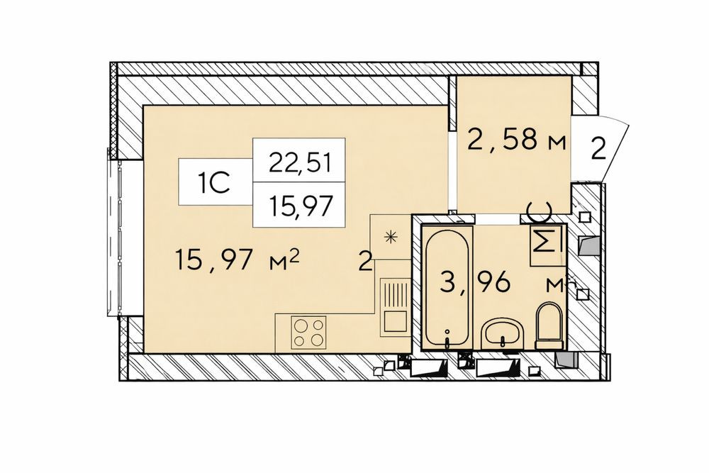 Смарт квартира 23 м²—1300$м² готовий будинок! Іrpin - photo 8