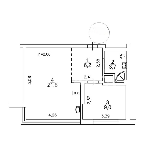 Однокімнатна квартира з ремонтом ЖК Новомостицько Замковецький Kyiv - photo 8
