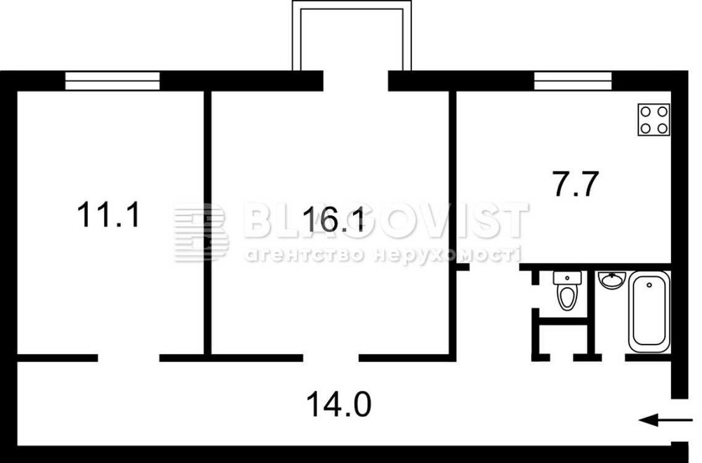 2к Поділ Центр , вул Верхній Вал, 50а Киев - изображение 7