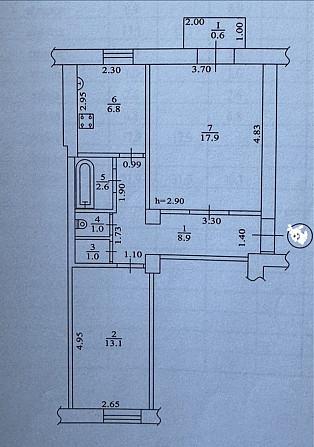 Продам свою 2ком в центре Новомосковськ - зображення 1