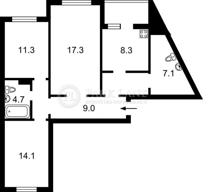 Продам 3к Чавдар Єлизавети 38 Дарницький Метро Осокорки Киев - изображение 5