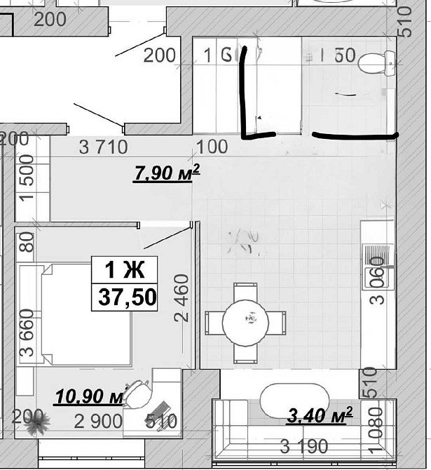 ЖК Княгинен 1 кімнатна квартира Іvano-Frankivsk - photo 7