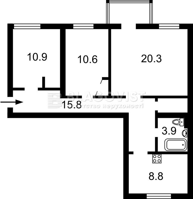 Продаж 3-кімн. квартири в історичному центрі Києва. Гончара, 90/92) Киев - изображение 2